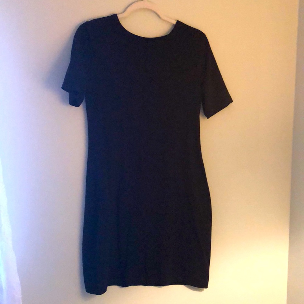 Basic black T-shirt dress